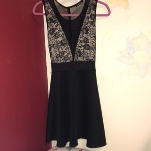 Black skater dress